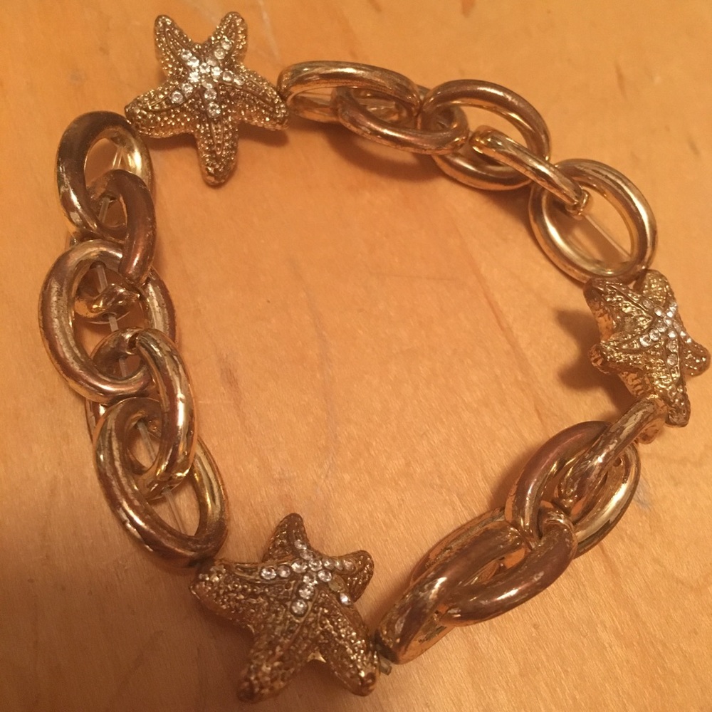 Starfish Chain Stretch Bracelet